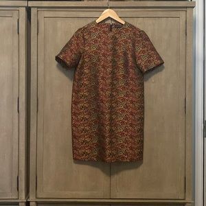 Zara, xs, boxy dress, zipper on the neck area.